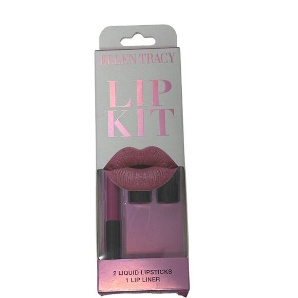 Ellen Tracy Lip Kit Set – Pink Shades Makeup Gift Set - Picture 1 of 4